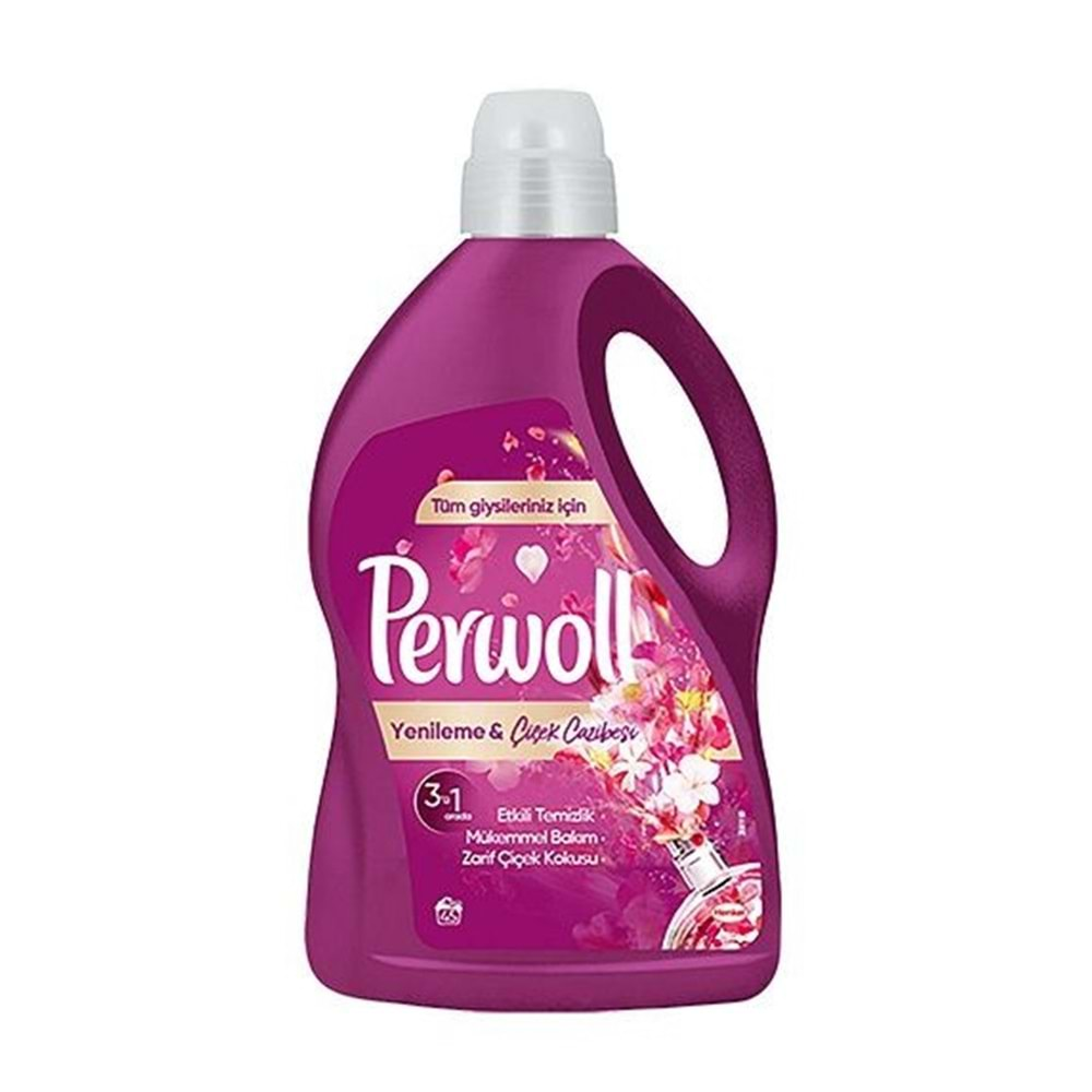 PERWOLL Sıvı Çamaşır Deterjanı (2,7litre-45Yıkama) Büyüleyici Çiçekler