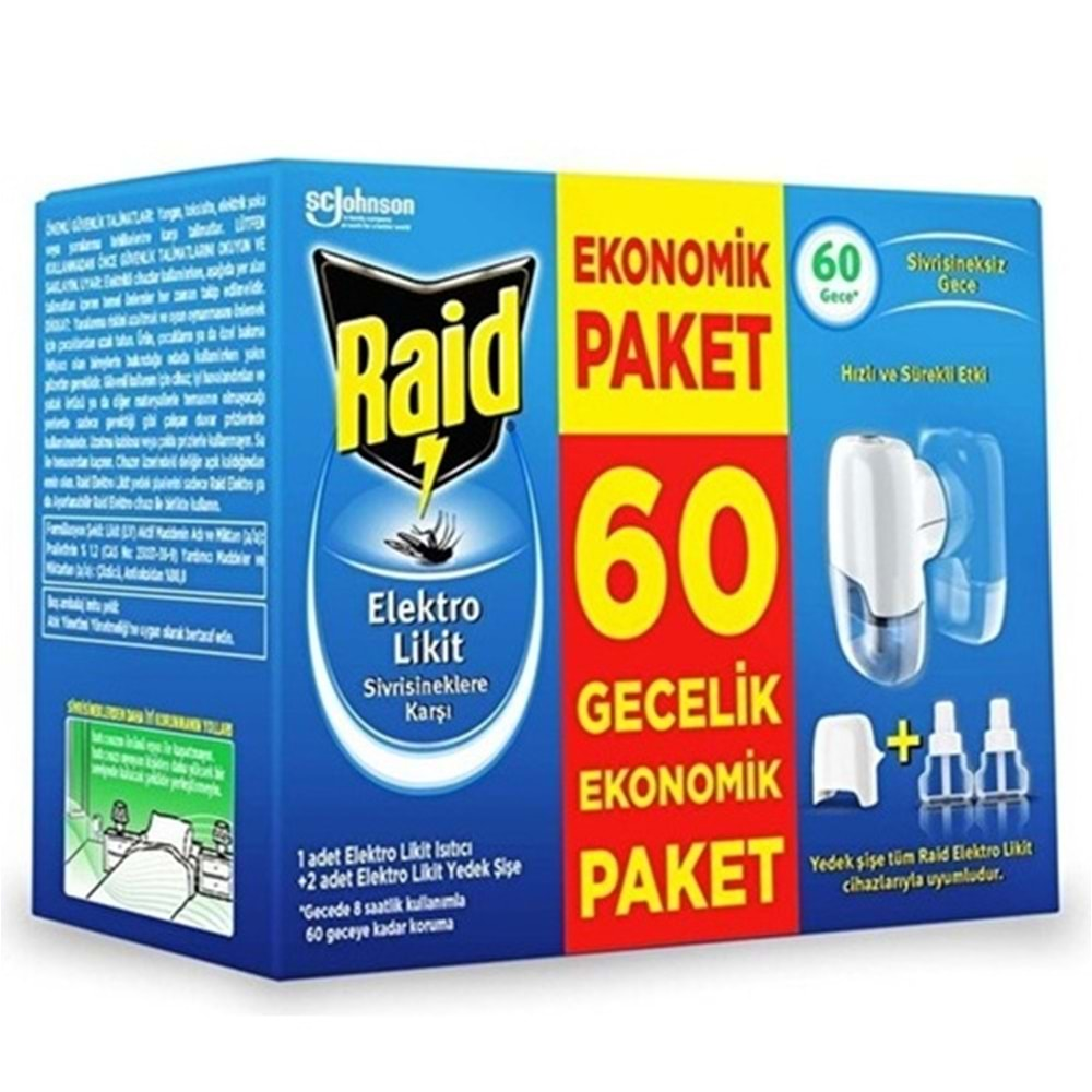 RAİD Elektro Likit Makine+Yedek (60gece)