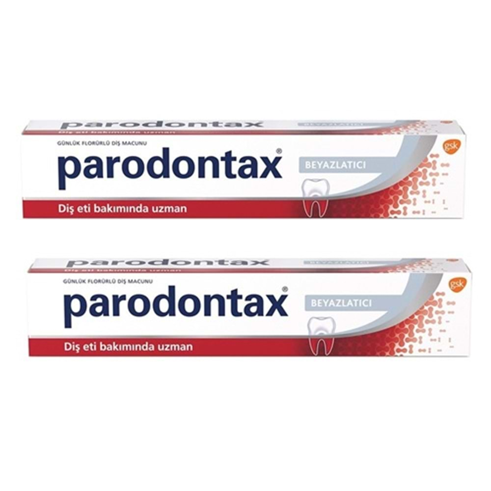 PARODONTAX Diş Macunu (75ml-2li) Beyazlatıcı