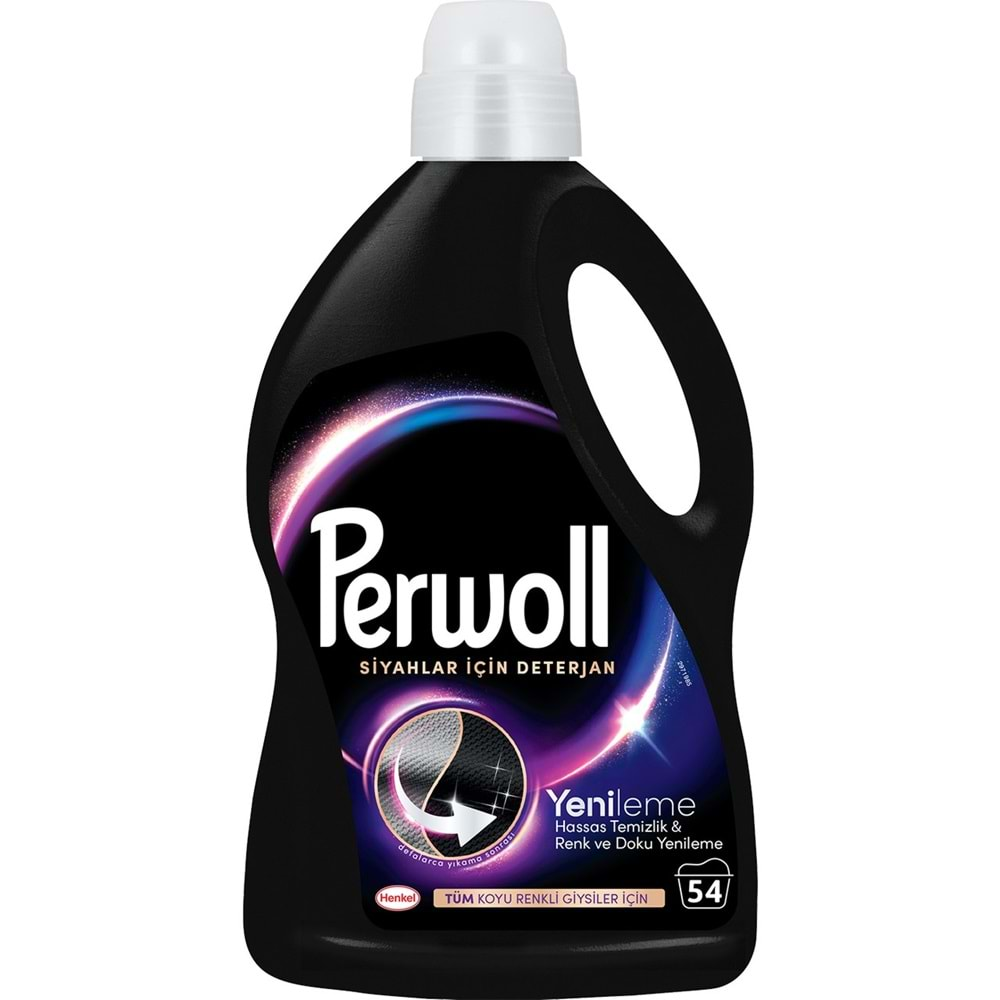 PERWOLL Sıvı Çamaşır Deterjanı (3litre-54Yıkama) Siyah