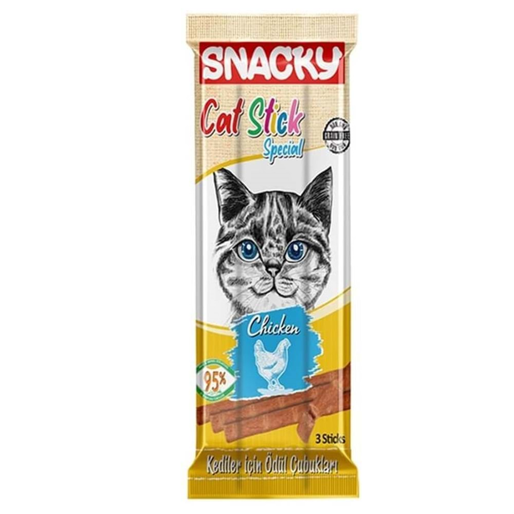 SNACKY Stick Kedi Ödülü (3x5gr) Tavuklu