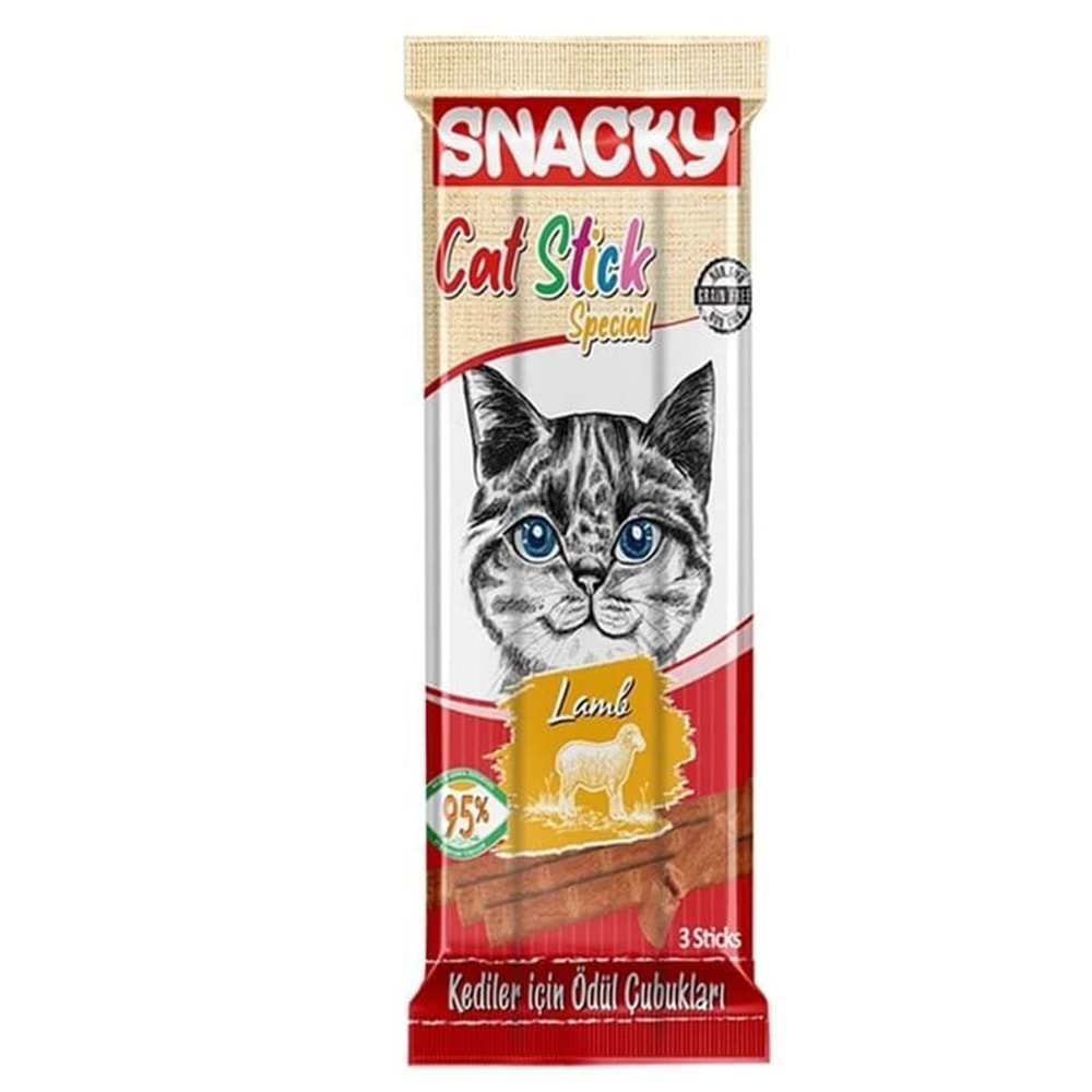 SNACKY Stick Kedi Ödülü (3x5gr) Kuzulu