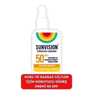 SUNVİSİON Güneş Kremi (50ml) Yağlanma ve Kırışıklık Karşıtı