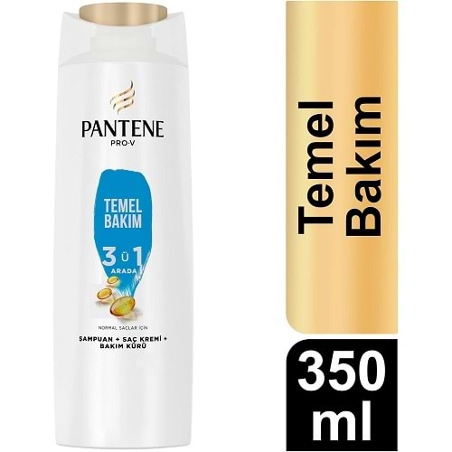 PANTENE Şampuan (350ml) 3ü1 Temel Bakım