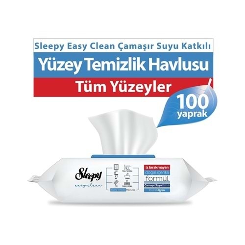 SLEEPY Yüzey Temizlik Havlusu (100lü) Çamaşır Suyu