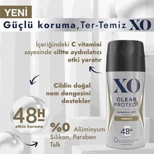XO Deo (Erkek) Clear&Protect 150ml