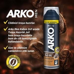 ARKO Traş Jeli (200Ml) Coffee