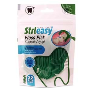 STRLEASY Kürdanlı Diş İpi 32li