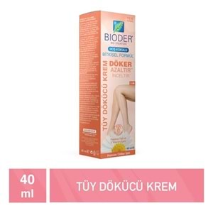 BİODER Tüy Dökücü Krem (40ml) Hassas Ciltler