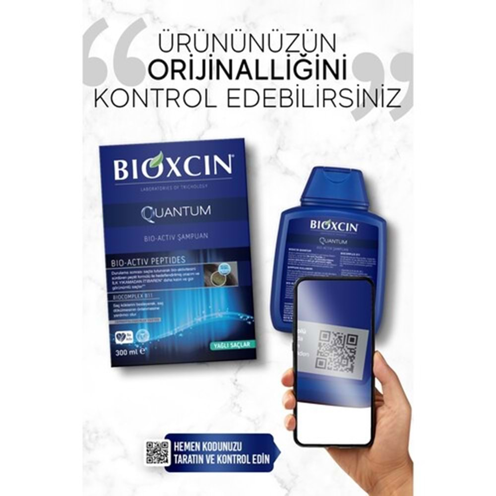 BİOXCİN Şampuan Quantum (300ml/3al-2öde) Yağlı Saçlar