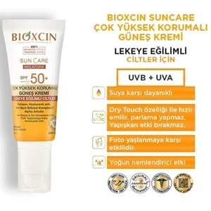 BİOXCİN Sun Care Spf 50+Lekeye Eğilimli Cilt 50 ml.