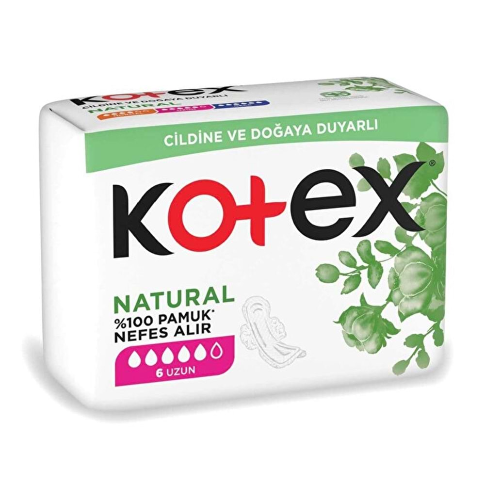 KOTEX Ped Natural (Uzun) 6lı