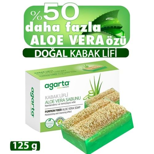 AGARTA Cilt Bakım Sabunu (Lifli-125gr) AloeVera