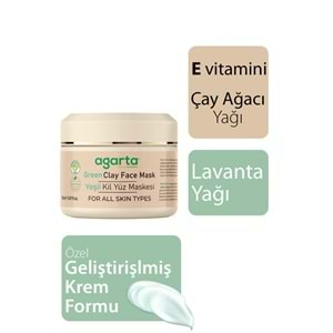 AGARTA Yüz Maskesi (150ml) Yeşil Kil