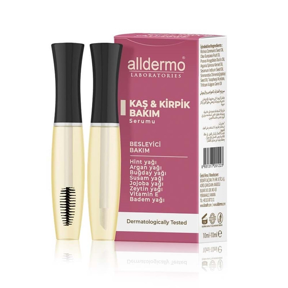 ALLDERMO Kaş-Kirpik Bakım Serumu 10+10ml