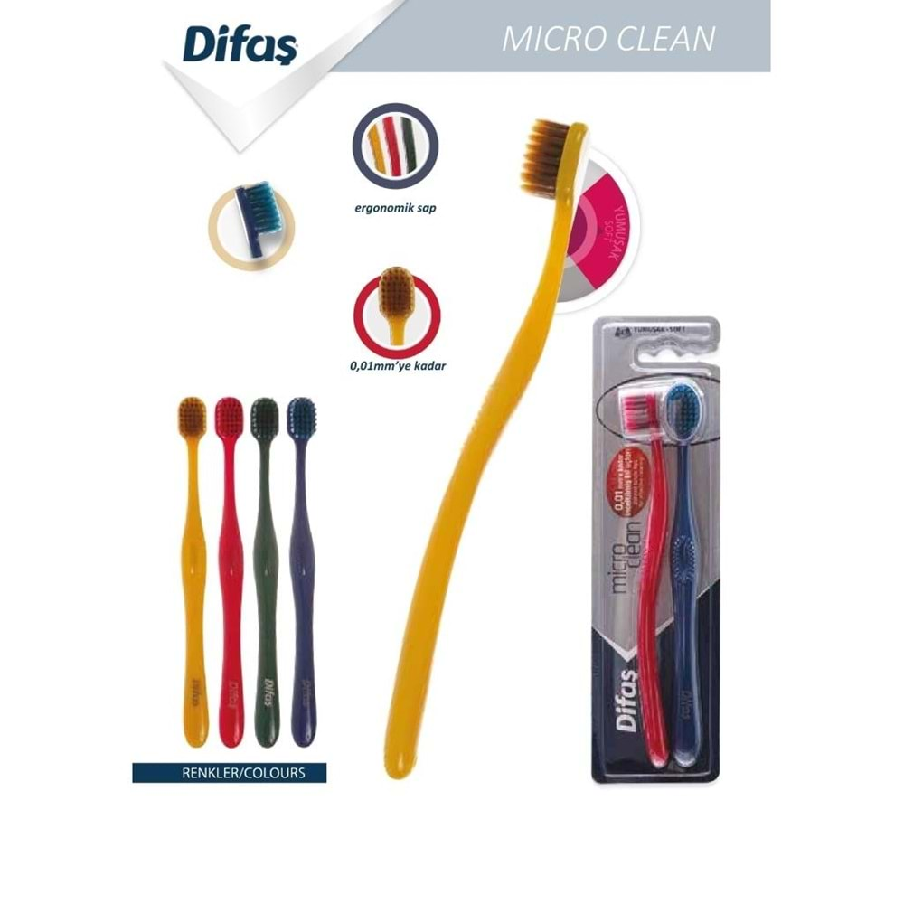 DİFAŞ Diş Fırçası Micro Clean Soft *12