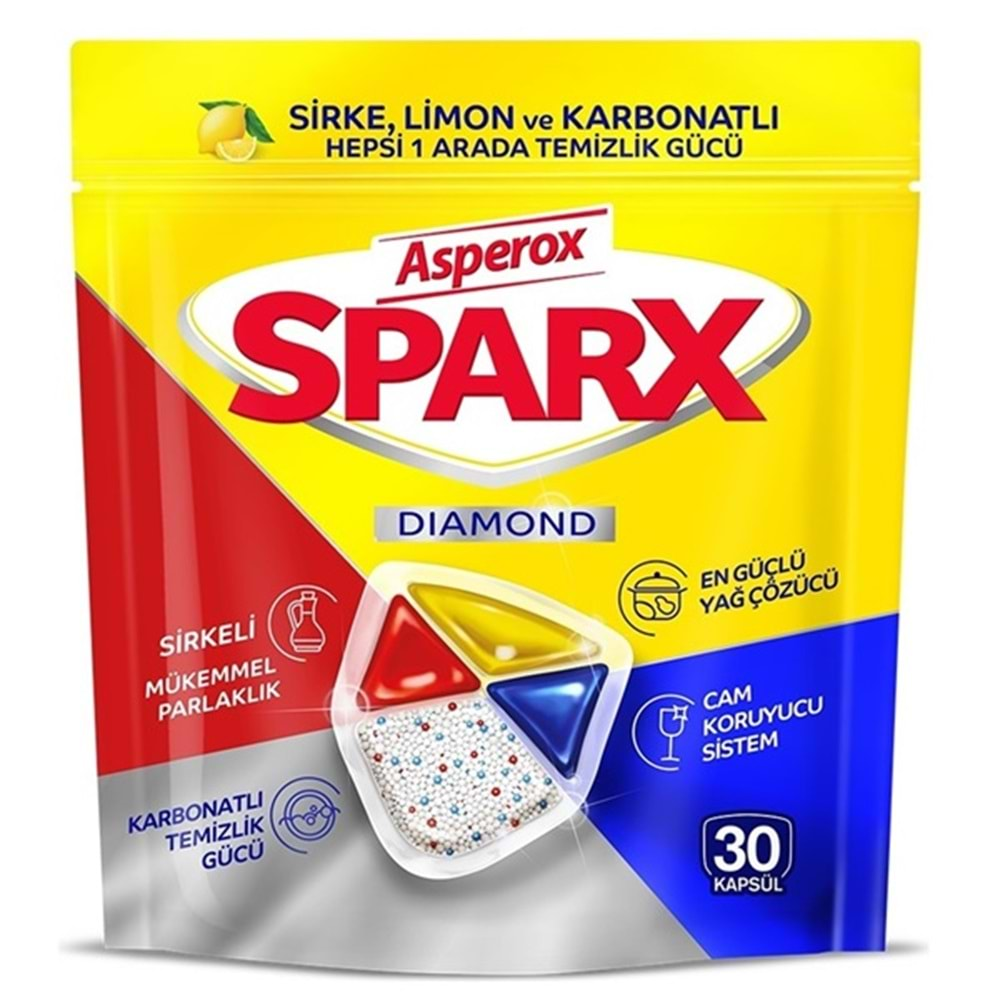 ASPEROX Sparx Bulaşık Makinası Kapsülü 30lu