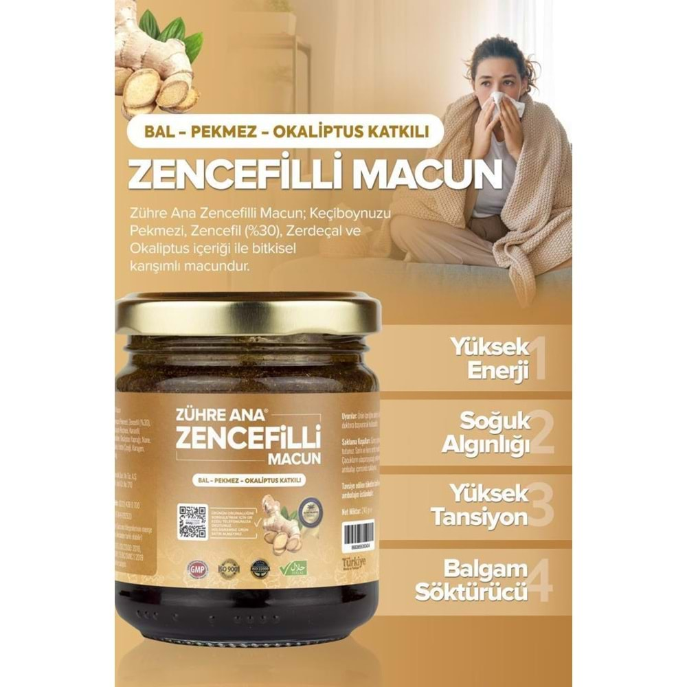 ZÜHRE ANA Zencefilli Macun 240gr